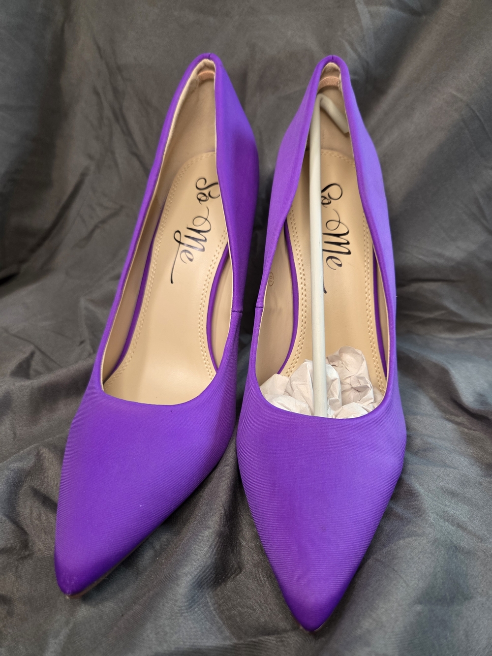 So Me Vibrant Purple Pointed-Toe Pumps